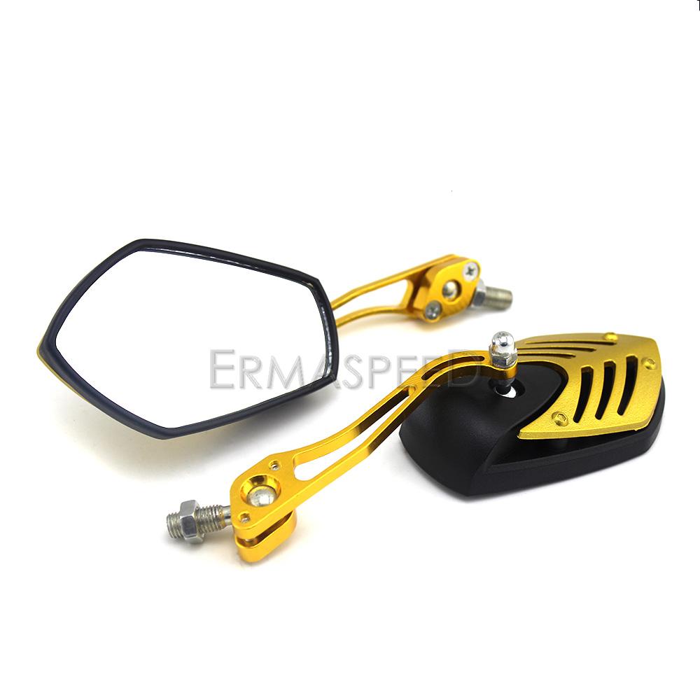 Зеркала заднего вида для мотоцикла и велосипеда, универсальные, регулируемые, 22 мм, боковые зеркала заднего вида на руль для скутера, электровелосипеда