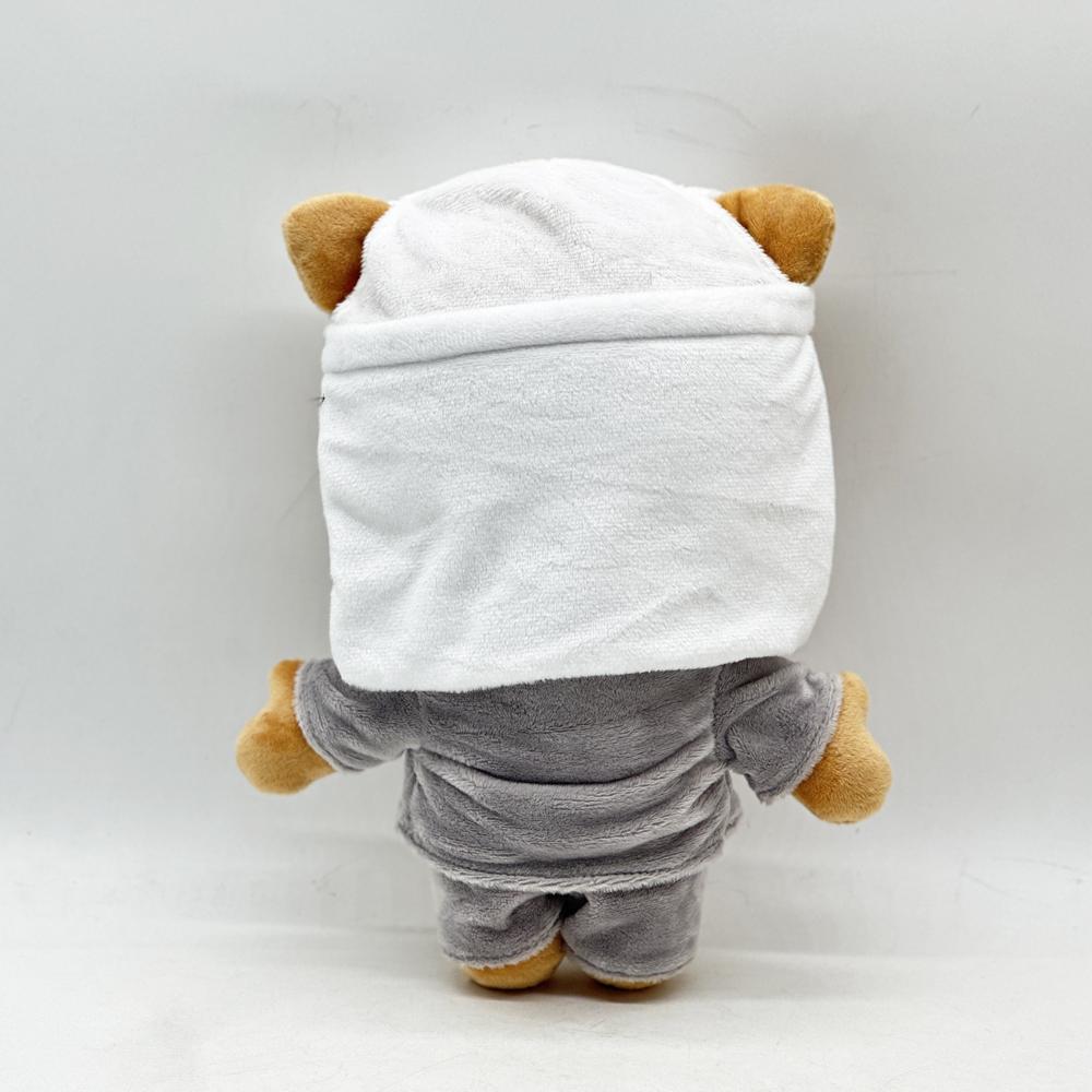 24cm Hello Selena Eminem Plush Doll White Hat Figure Stuffed Toys Cute Cat Boys Girls Birthday Christmas Gift