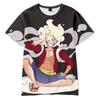 Смешная мультяшная футболка ONE PIECE Крутая мужская футболка с круглым вырезом Повседневная Унисекс Уличная мода Аниме Модная футболка