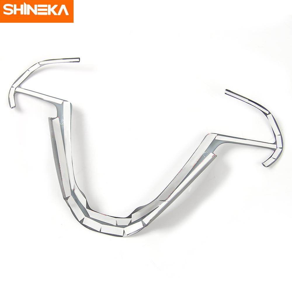 SHINEKA интерьерные наклейки для Jeep Cherokee 2014+, украшение на руль автомобиля, аксессуары для Jeep Grand Cherokee