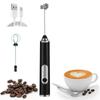 Electric Milk Frother Handheld Foamer USB Rechargeable Coffee 3 Speeds Whisk 2 1 Egg Beater Perfect Coffee