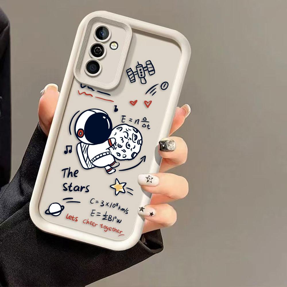 Мультяшный чехол для телефона с астронавтом и космосом для MOTO G9 G24 G32 G34 G52 G54 G56 G60 G75 G84 G85 G86 E32 E40 EDGE 40 50 50F 60E 60