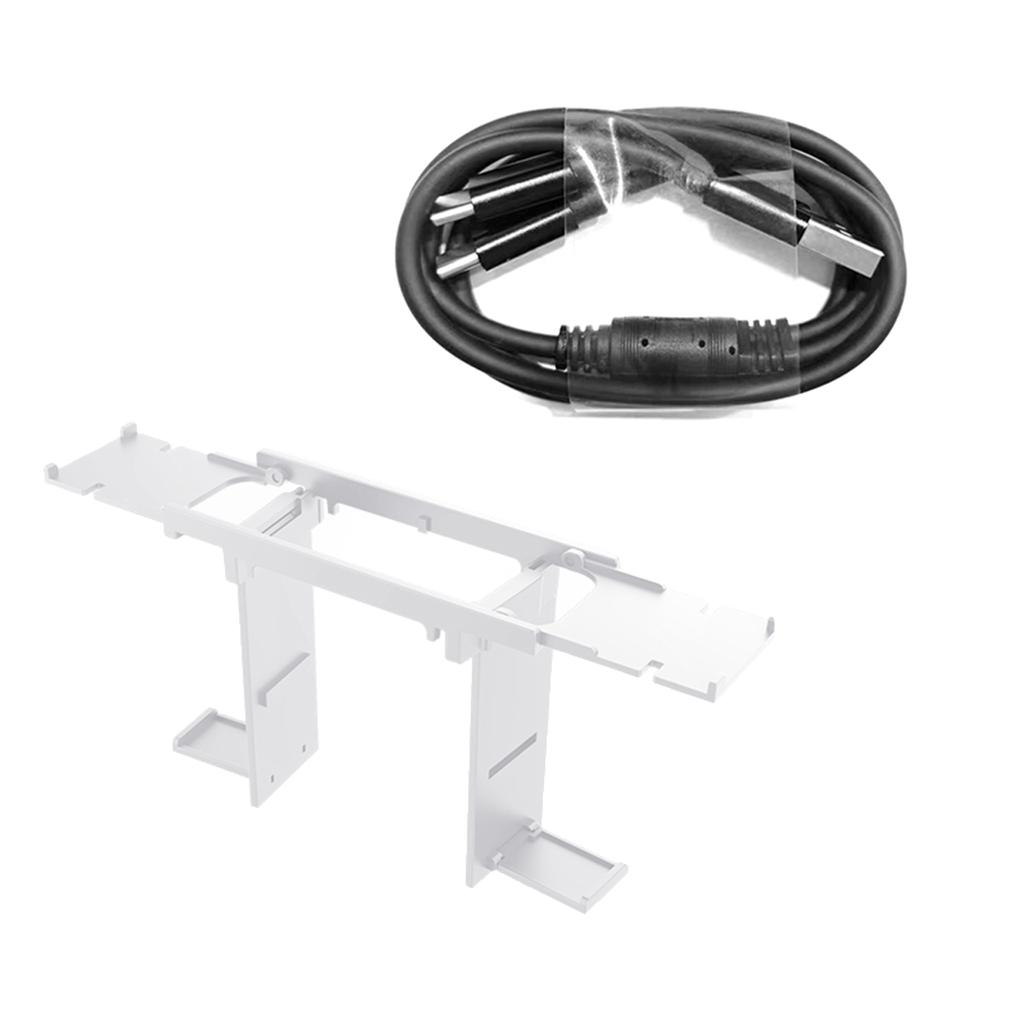 Прочная и устойчивая подставка для дисплея VR для PS VR 2, стеклянный держатель для дисплея, стойка для хранения с аксессуаром в виде зарядного кабеля