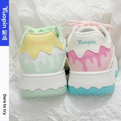 Кеды на платформе женские осенние новые универсальные повседневные туфли маленькие белые туфли туфли-мандаринки