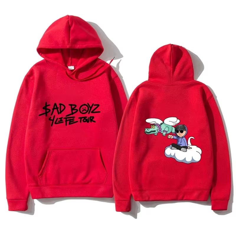 Men's running player hoodie fashionable Sadboyz women's long sleeved shirt Cool Harajuku casual jersey streetwear