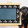 80,4 фута Бордюры для доски объявлений с отпечатками лап Черно-белая клетка Лапа собаки Кость Сердце Самоклеящаяся окантовка для Back to School, классной комнаты, офиса, вечеринки