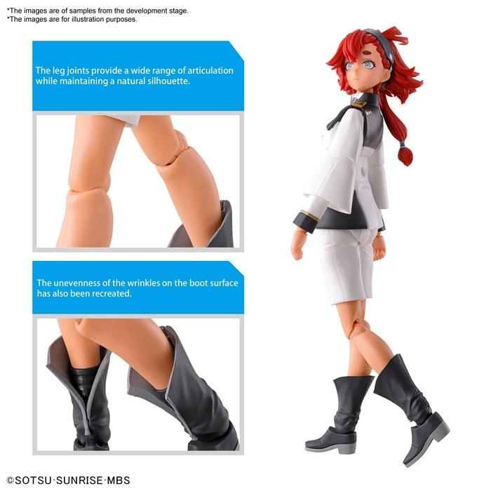 BANDAI SPIRITS Figure-rise Standard Mobile Suit Gundam: The Witch from Mercury Sletta Mercury Color-Coded Plastic Model Kit, Multicolor (1