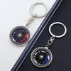Upgraded Creative Metal Wheel Hub Keychain with Rotating Brake Disc and Caliper Design