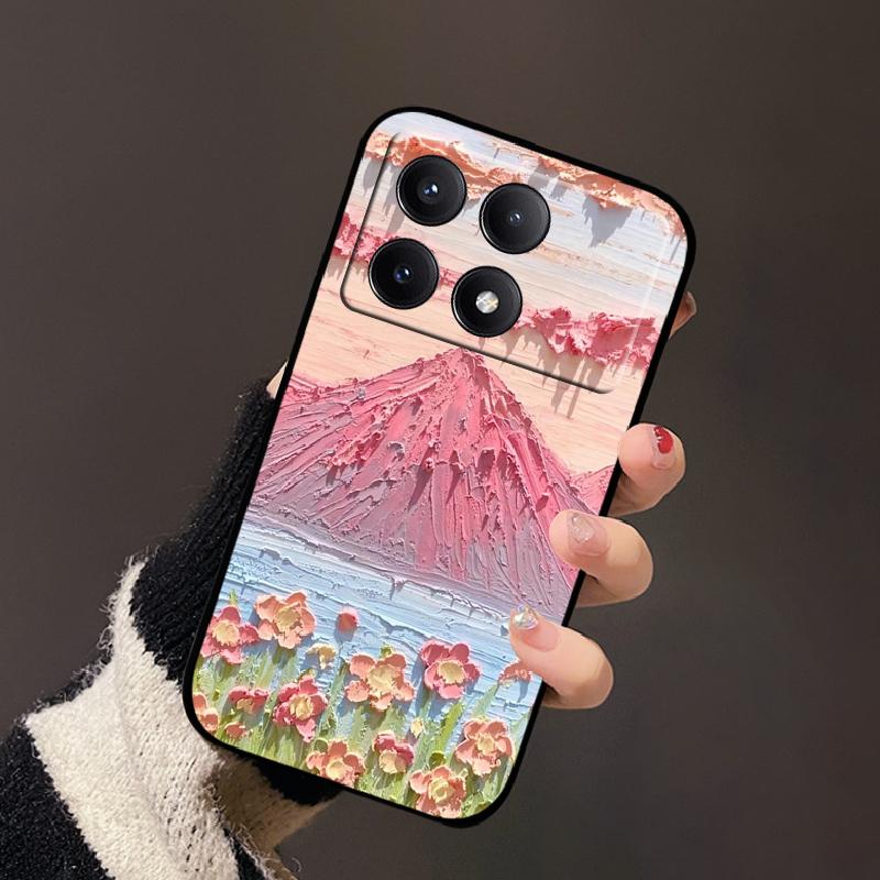 Чехол для Xiaomi Poco X6 Pro Модный Рисунок Мягкий Силиконовый Задний Чехол Для Xiaomi PocoX6 Pro Funda Poco X6Pro Бампер Мультяшный Capa