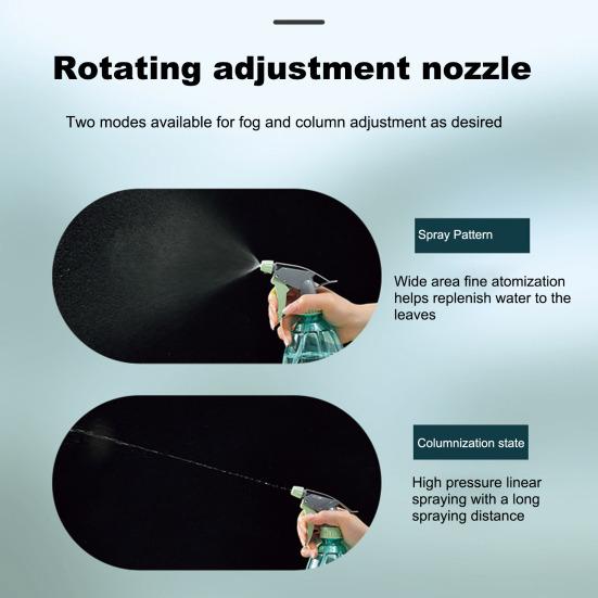 500 мл лейка, пульверизатор для растений, бытовая бутылка-распылитель с регулируемым соплом, ручная лейка под давлением для использования на балконе и в саду