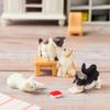 Creativity Cartoon Crafts Cute Cat Micro Landscape Simulation Animal Ornaments