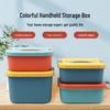 Desktop Storage Box with Lid - Dormitory Essentials, Plastic Organizer, Free Shipping