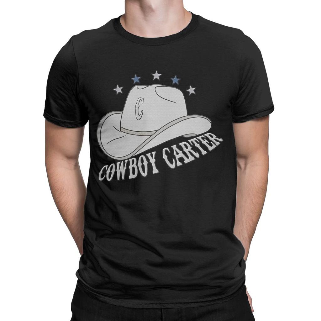 Креативная футболка с изображением ковбоя Картера Бейонсе для мужчин с круглым вырезом, 100% хлопок, футболка с коротким рукавом, идея для подарка, одежда