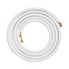 7620mm Mini Split Line Set, 9.5 & 15.9mm O.D Copper Pipes Tubing and Triple-Layer Insulation, for Mini Split Air Conditioning Refrigerant or Heating