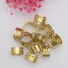 10pcs Pure Copper Open Ring Tool Ring Diy Handmade Auxiliary Ring Jewelry Single Ring Opener Beaded Accessories