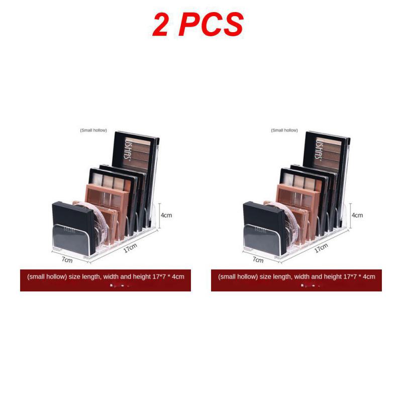 Акриловый компактный органайзер для палитры теней для век, лоток для дисплея, коробка для хранения косметики, держатель для макияжа, органайзер с ящиком, 7 сеток