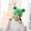 Funny Big Frog Eyes Cartoon Plush Hat Toy Green Headgear Cosplay Cap Cap Casual Festival Ears C P1Z8