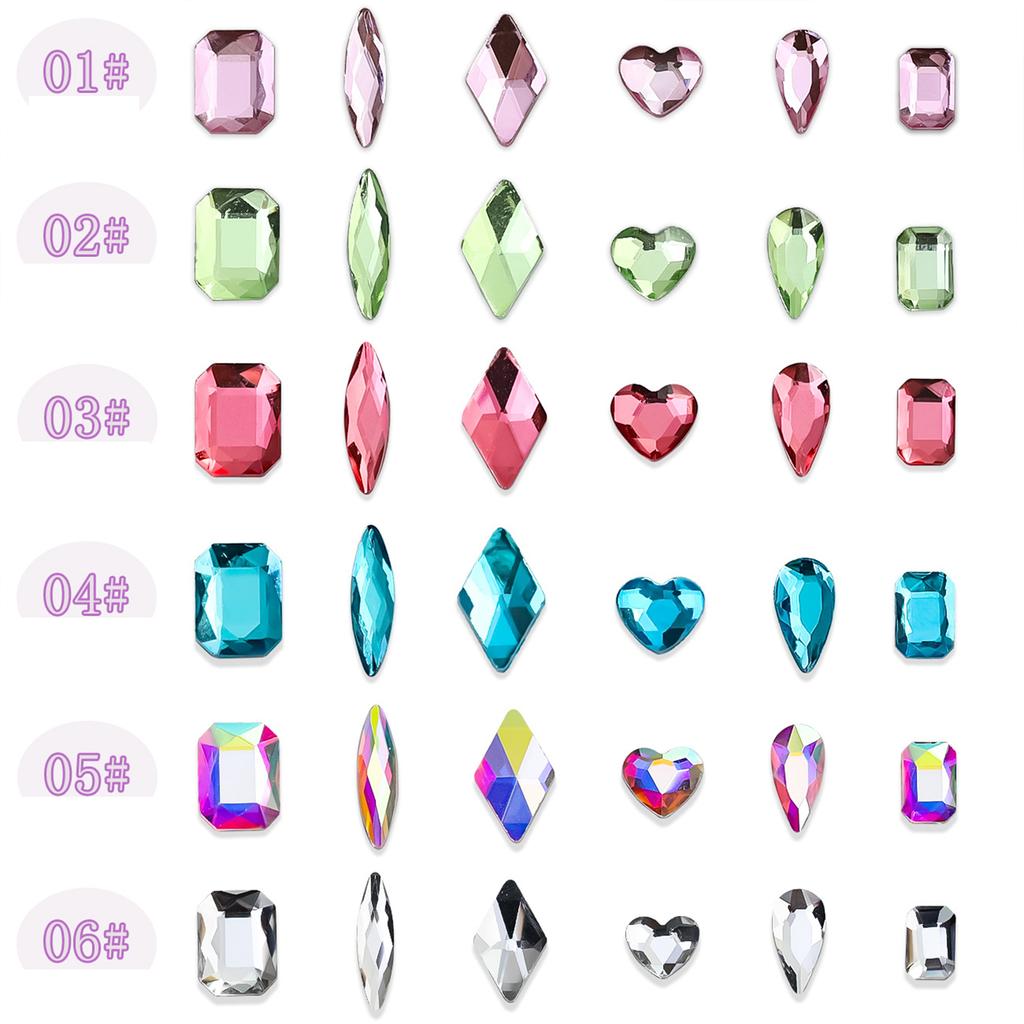 60 шт. плоских страз для ногтей мини-бриллиантовые подвески для ногтей 3D кристаллы драгоценные камни ювелирные изделия DIY маникюр украшения ногтей часть