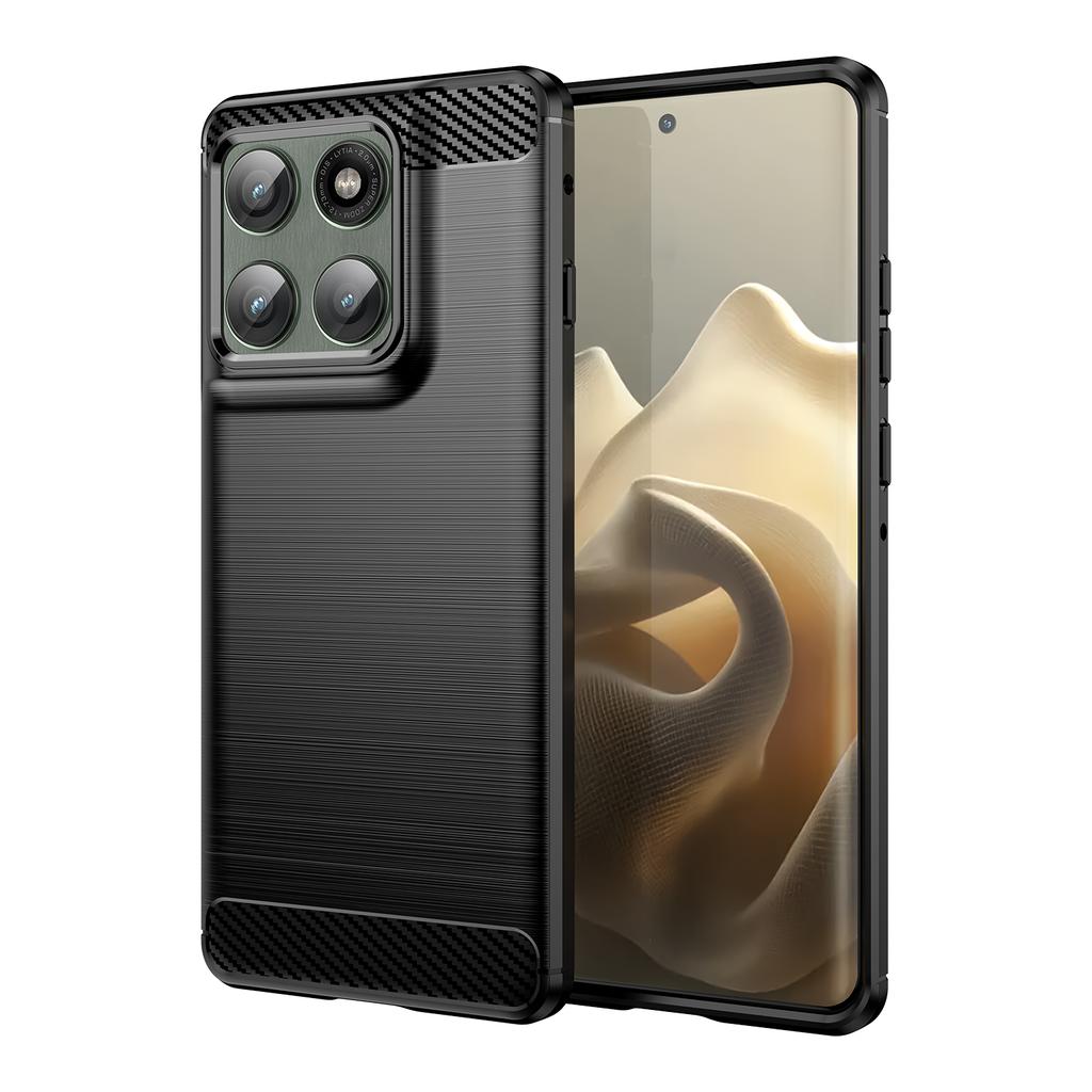Для Motorola Edge 60 Pro 5G/Edge (2025) 5G Чехол Защитный Чехол для Телефона Текстура Углеродного Волокна Матовый
