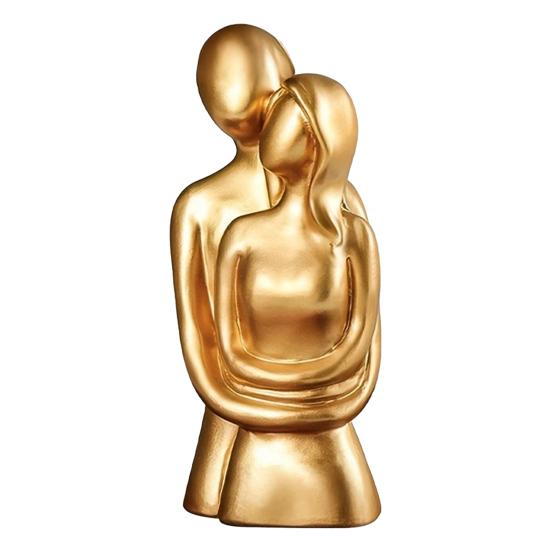 Абстрактная статуэтка обнимающейся пары Современная скандинавская статуэтка пары Скульптура Украшение для гостиной, спальни, офиса Юбилейный подарок на День святого Валентина