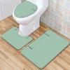 Линия Туалетный Коврик для пола Трехкомпонентный Коврик для ванной 3 предмета Придверный коврик