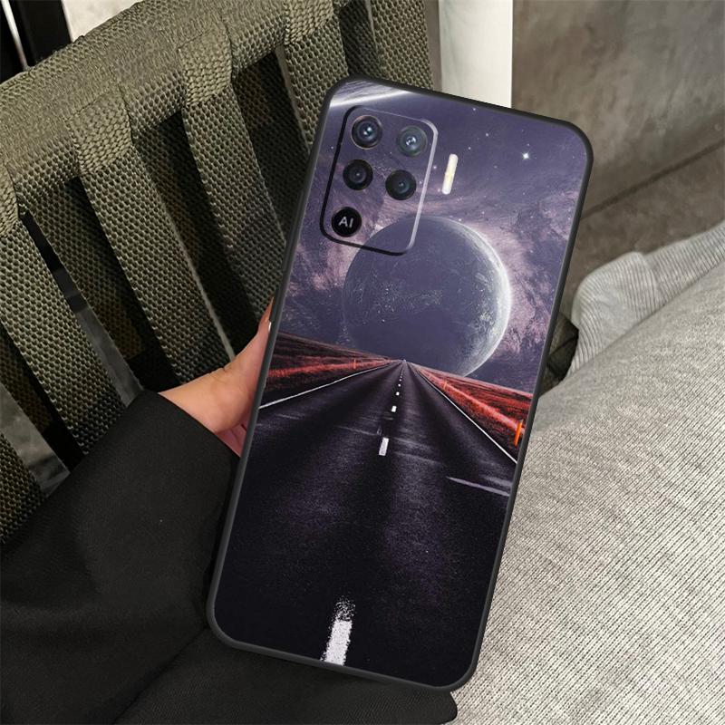 Star Space Moon Night Case For Oppo A80 A60 A40 A94 A54 A98 A78 A18 A38 A58 A16 A76 A96 A17 A77 A74 A57S A15 Cover