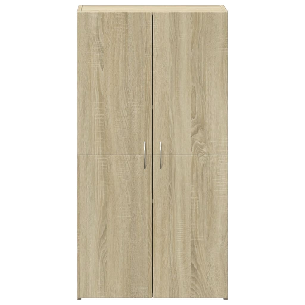 Filing Cabinet in Sonoma Oak 60 x 32 x 115 cm Particleboard