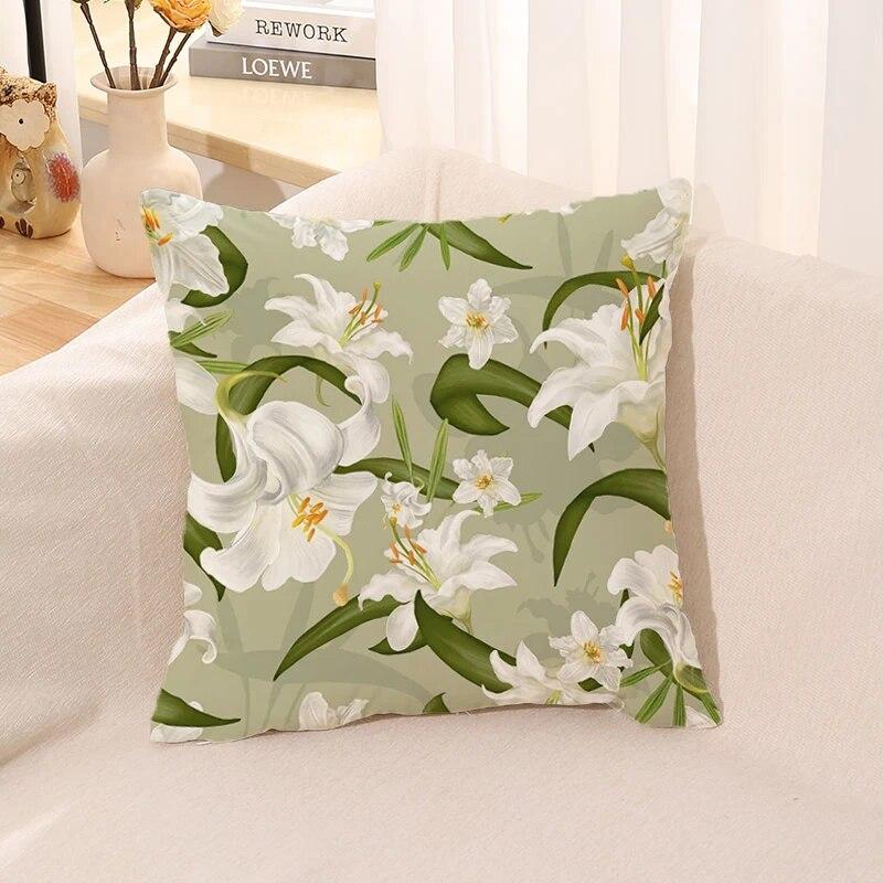 Ретро цветок наволочка офисная подушка автомобиль кровать комплект подарок домашний аниме осенний диван