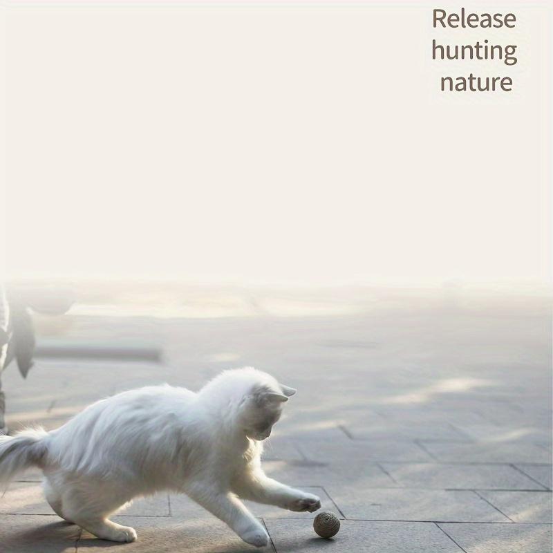 Натуральные сизалевые мячики для кошек - Ручная работа, Царапать и гоняться, Интерактивная игра для домашних кошек, Прочные и безопасные материалы, Стимулируют естественные охотничьи инстинкты