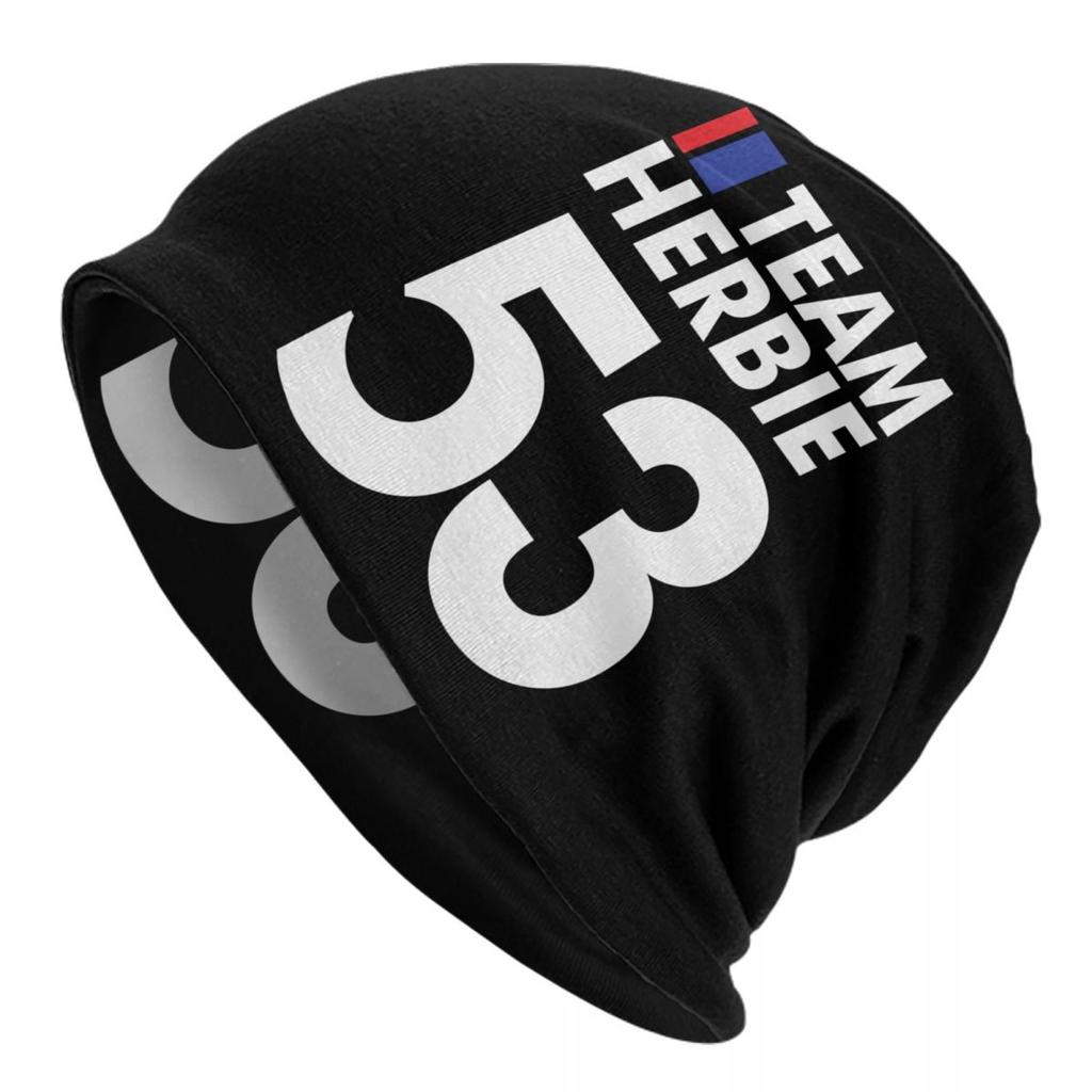 Классический гоночный автомобиль Herbie 53 Skullies шапки кепки крутые зимние теплые унисекс женские вязаные шапки для взрослых унисекс шапки с капюшоном
