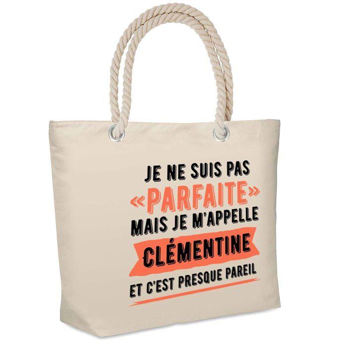 Sac isotherme Clémentine Parfaite Cadeau humour femme Anniversaire Noël fête des Mères Mamie | Glacière Souple Idéal pique-nique