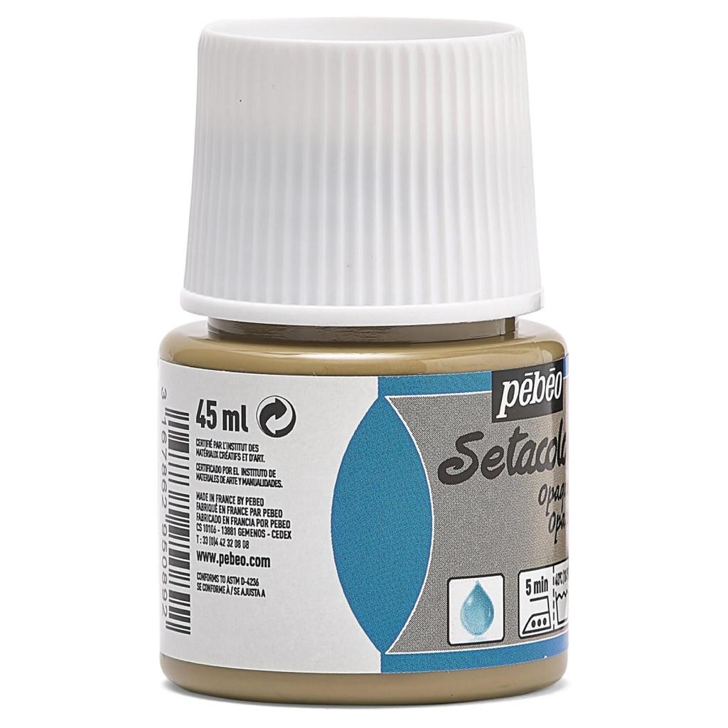 Pebeo Fabric Paint Can Paint On Dark Fabrics Seta Color Opaque Color 45ml Taupe 89