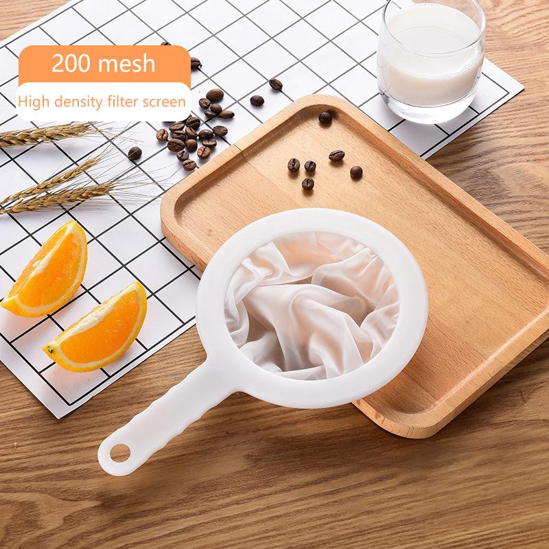 Многоразовый нейлоновый ультратонкий фильтр-сетка сито ложка сито соевое молоко сок кофе пищевой фильтр кухонный дуршлаг
