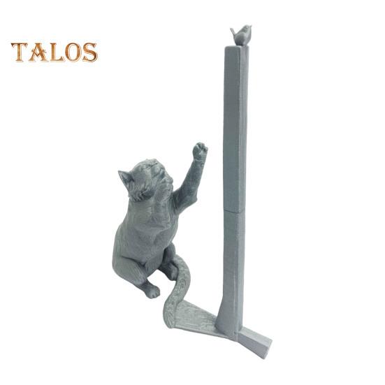 Отдельно стоящий держатель для бумажных полотенец в виде кота, прочная конструкция, держатель для бумажных полотенец на кухонной столешнице, забавный органайзер для бумаги в виде кота