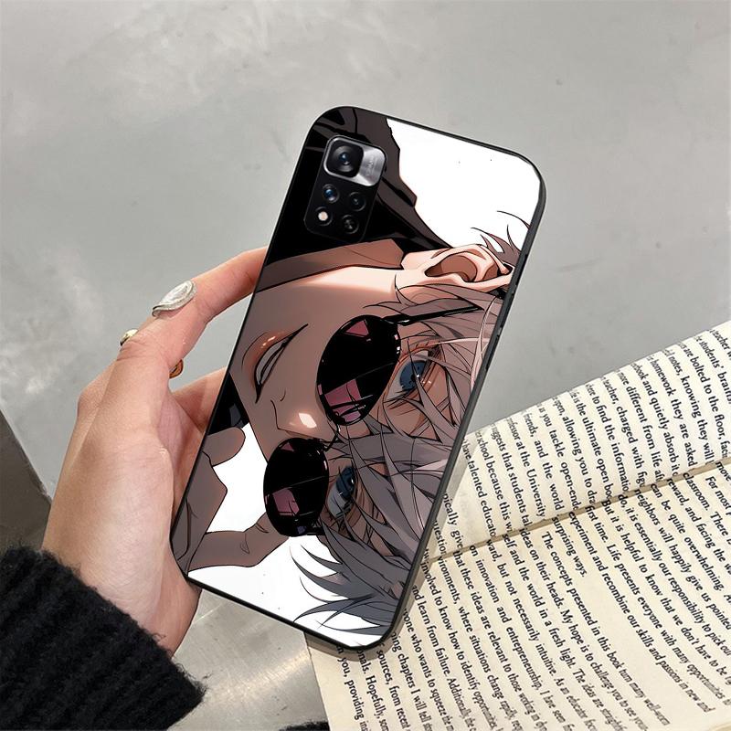 Чехол для телефона Jujutsu Kaisen Сатору Годжо для Xiaomi Redmi note 13 12 Pro 11S 11 10 Pro 10S 12S Redmi 10 9C 13C