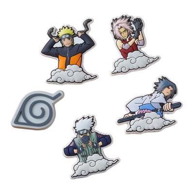 Наруто Набор из 5 штук ПВХ Цветы для обуви Унисекс Пара Многоцветный