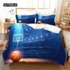 Basketball Duvet Cover Set Hit The Broken Wall Ball Theme Bedding Set for Kids Teens Queen King Size 2/3pcs Soft Quilt Cover
