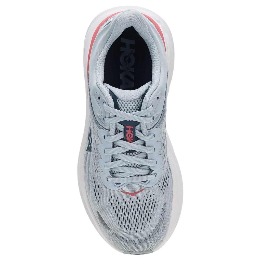 HOKA One One Bondi 9 Износостойкие Дышащие Упругие Повседневные Беговые Кроссовки Женские Серые 1162014-MBLW