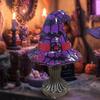Witch Hat Table Lamp Handmade Colorful Resin Lighted Decoration Halloween Table Lamp for Living Room Bedroom Kitchen Dining