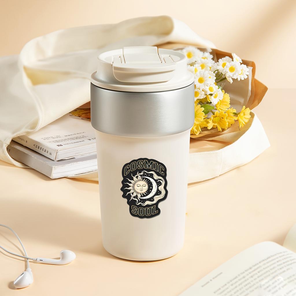 54pcs Sun&Moon Cosmic Mystic Style Stickers Pack-Vibrant VinylDecals with Celestial Element,Artistic Graphics|Mystic Style Lover