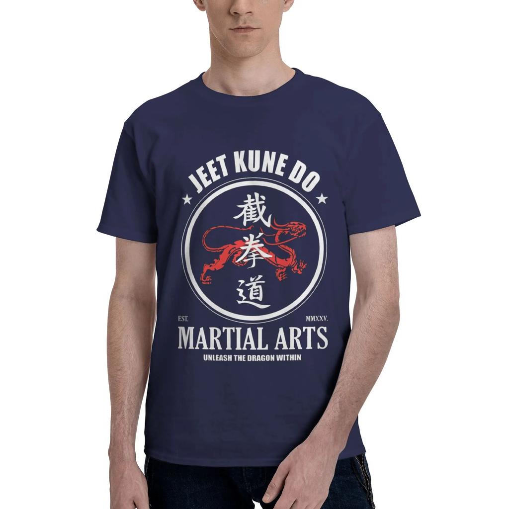 Раскрой Дракона Внутри Jeet Kune Do Сила Дракона 100% Хлопок Футболка Мужская Мода Футболки Мужские С Круглым Вырезом Короткий Рукав S6XL