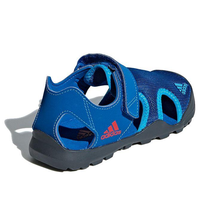 Adidas Captain Toey K Velcro Outdoor Simple Closed Toe Flat Sports Non-Slip Wear-Resistant Sandals Kids Sandals Blue BC0703