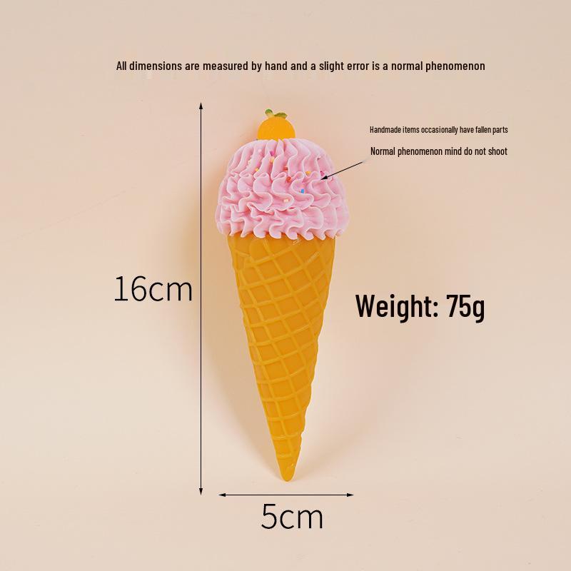 Игрушка-кран с фруктовым кремовым рожком для декора магазина молочного чая
