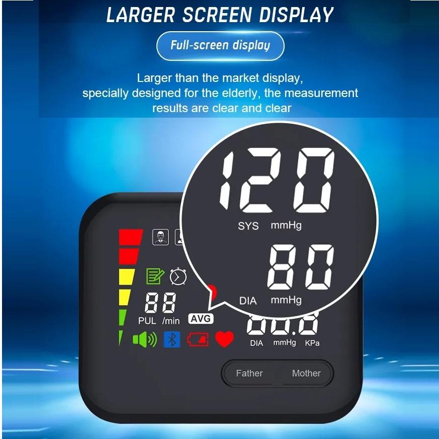 Перезаряжаемый цифровой монитор АД, верхний медицинский сфигмоманометр, монитор артериального давления, ensiometro, светодиодный измеритель артериального давления 22-42 см