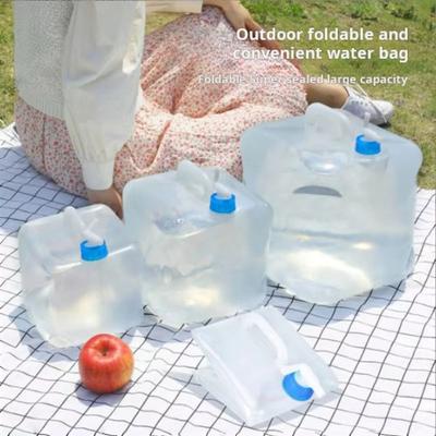5-20L Collapsible Bucket Leakproof Foldable Water Canister Outdoor Water Container Hiking