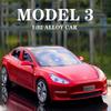 Масштаб 1/32 Tesla MODEL 3 литая модель автомобиля игрушечные машинки украшения автомобиля детские игрушки для детей подарки для мальчиков игрушка