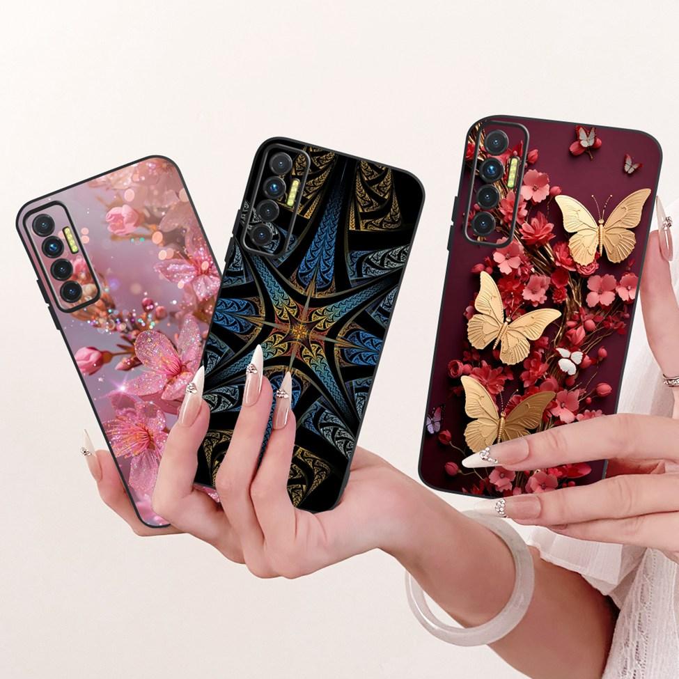 Чехол Для Tecno Camon 17P Чехол Силиконовый Милый Кот Роскошный Модный Забавный Расписной Чехол Для Телефона Для Tecno Camon 17P CG7 CG7n