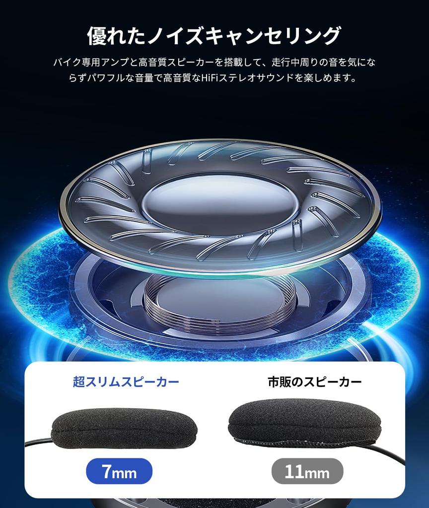 JESIMAIK R16Pro Motorcycle Music and FM Simultaneous Qualcomm 7mm Comfortable Full Automatic Connection 1500m Communication IP67 Waterproof and Music