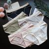 Antibacterial Minimalist Breathabl Knickers Seamless Underwear for Women Low Waist Triangle Pure Cotton Plus Size Panties