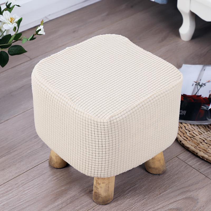 Чехол для пуфа, который можно стирать, чехлы для подставок для ног, эластичные защитные чехлы для сидений, чехлы для стульев, защитные чехлы для подставок для ног без табурета